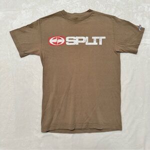 Split Men's Casual Tan Tee